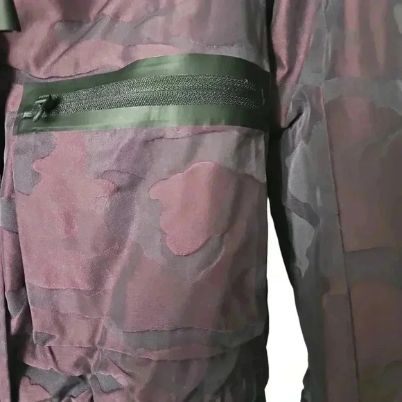 Blanc NOIR SkyFall Aviator Jacket Aubergine Camo Women's Sz Small - Picture 3 of 12